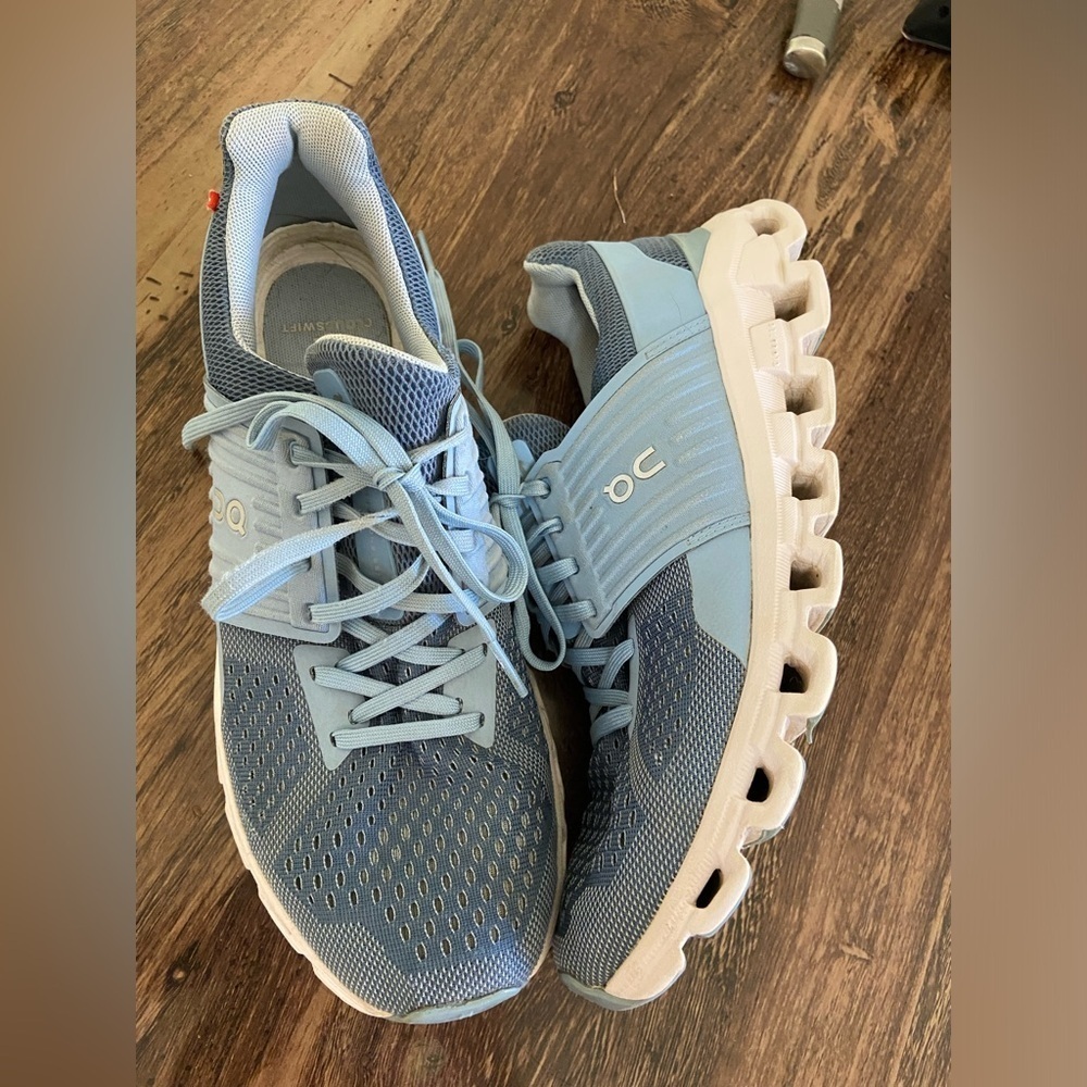 ON Women's Cloudswift Running Shoes - Blue - Picture 2 of 13